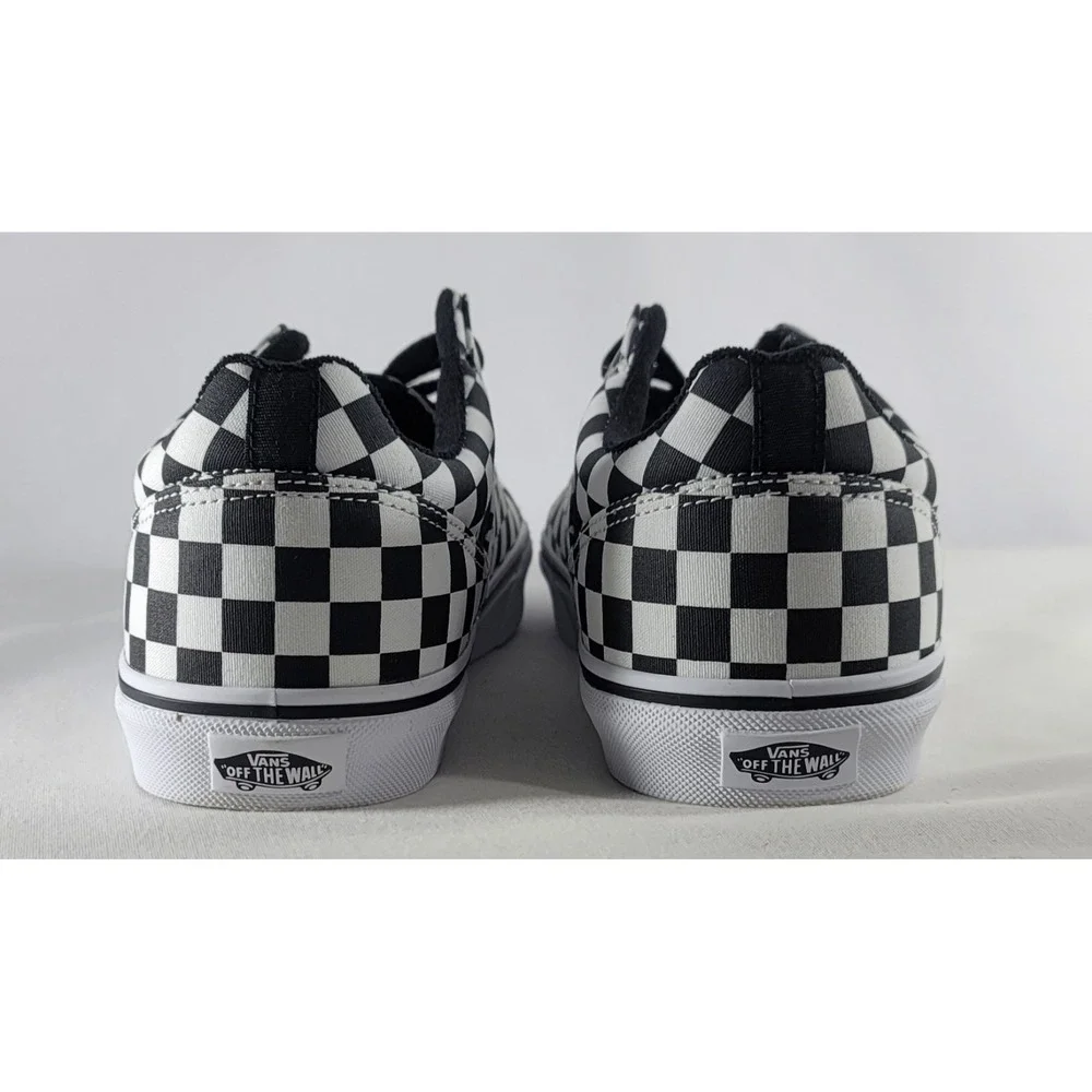 Vans Seldan Checkerboard Skate Shoes Canvas Black White Mens Sz 11.5 VN000CT3BA2